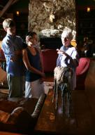 Barbara Hollander & guests at Roaring Fork Club opening.